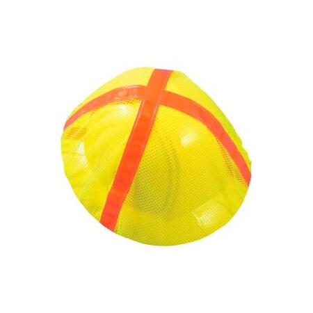 Occunomix High Visibility Full Brim Hard Hat Cover Hi-Viz Yellow, 12 Pack,  V896-FBY